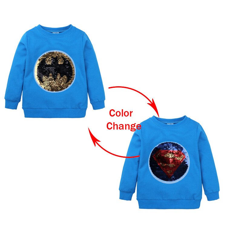 Pailletten Kids Jongens T-shirt Cartoon Grafische T Shirts Zomer Kinderen T-shirt Katoen Lange Mouwen Kinderen Kleding Tops 2-6 Jaar: Blue / 6