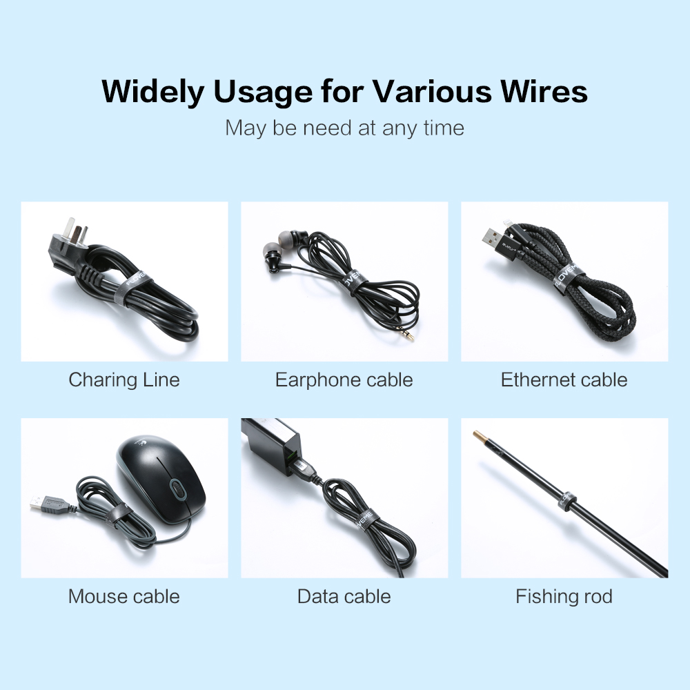Floveme kabel organisator wire winder klip kablet øretelefon holder mus ledning klip micro usb type c kabelbeskytter holder til samsung