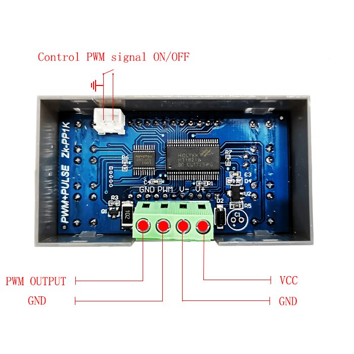 ZK-PP1K 3.3-30V Pwm 1Hz ~ 150 Khz Pulse Frequency Duty Cycle Verstelbare Module Blokgolf Rechthoekige signaal Functie Generator