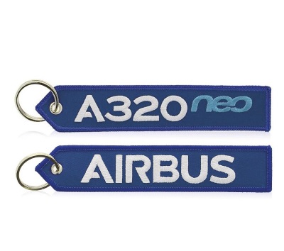 Airbus Logo A330 neo A350 A380 BELUGAXL Embroider Travel Long Luggage Bag Tag for Flight Crew Pilot Aviation Lover: A320 neo