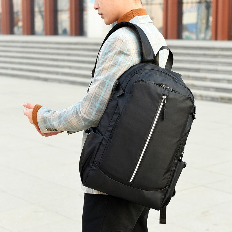 Casual Rugzak Schooltas Mannen Laptop Rugzak Mannen Reizen Zakelijke Rugzak Waterdicht Grote Capaciteit Usb Opladen Rugzak