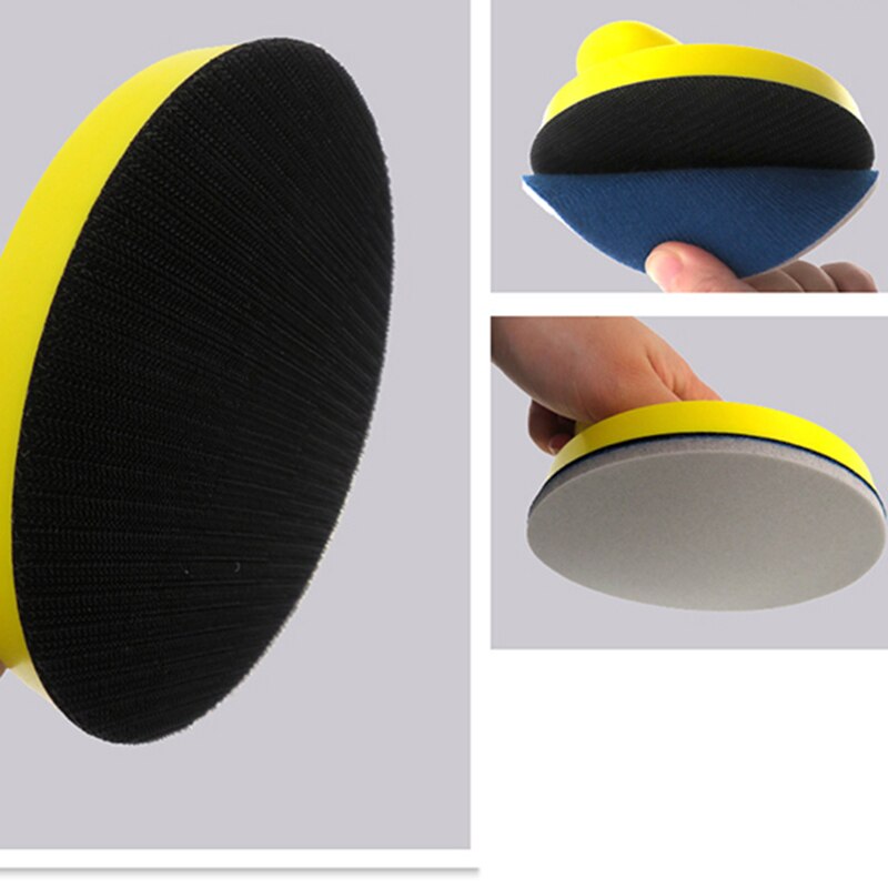 6 Inch Hand Sanding Block Sandpaper Backing Polishing Pad Hand Grinding Block Foam Sanding Disc Holder