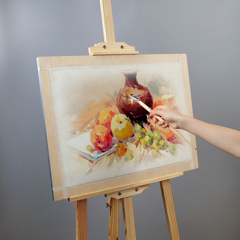 Drawing Board 1pcs 4K Wooden Sketchpad Practical Art Painting Art Supplies Sketch Easel For Art Students Great