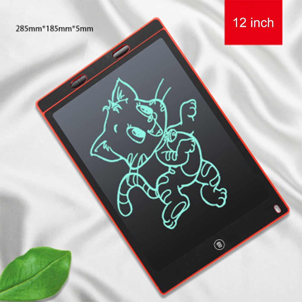 8.5/12 inch Portable Smart LCD Writing Tablet Electronic Notepad Drawing Graphics Handwriting Pad Board ultra-thin Board^1: 12in red