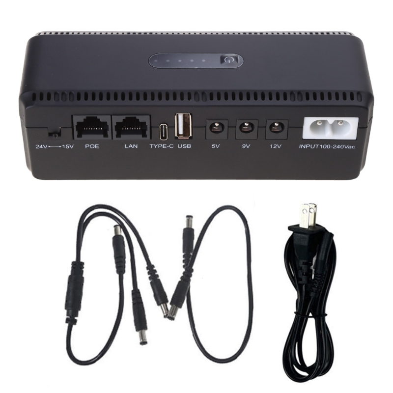 Ups Batterij Back-Up 8800Mah 5V 9V 12V 15V 24V Ononderbroken Stroomvoorziening: WHITE