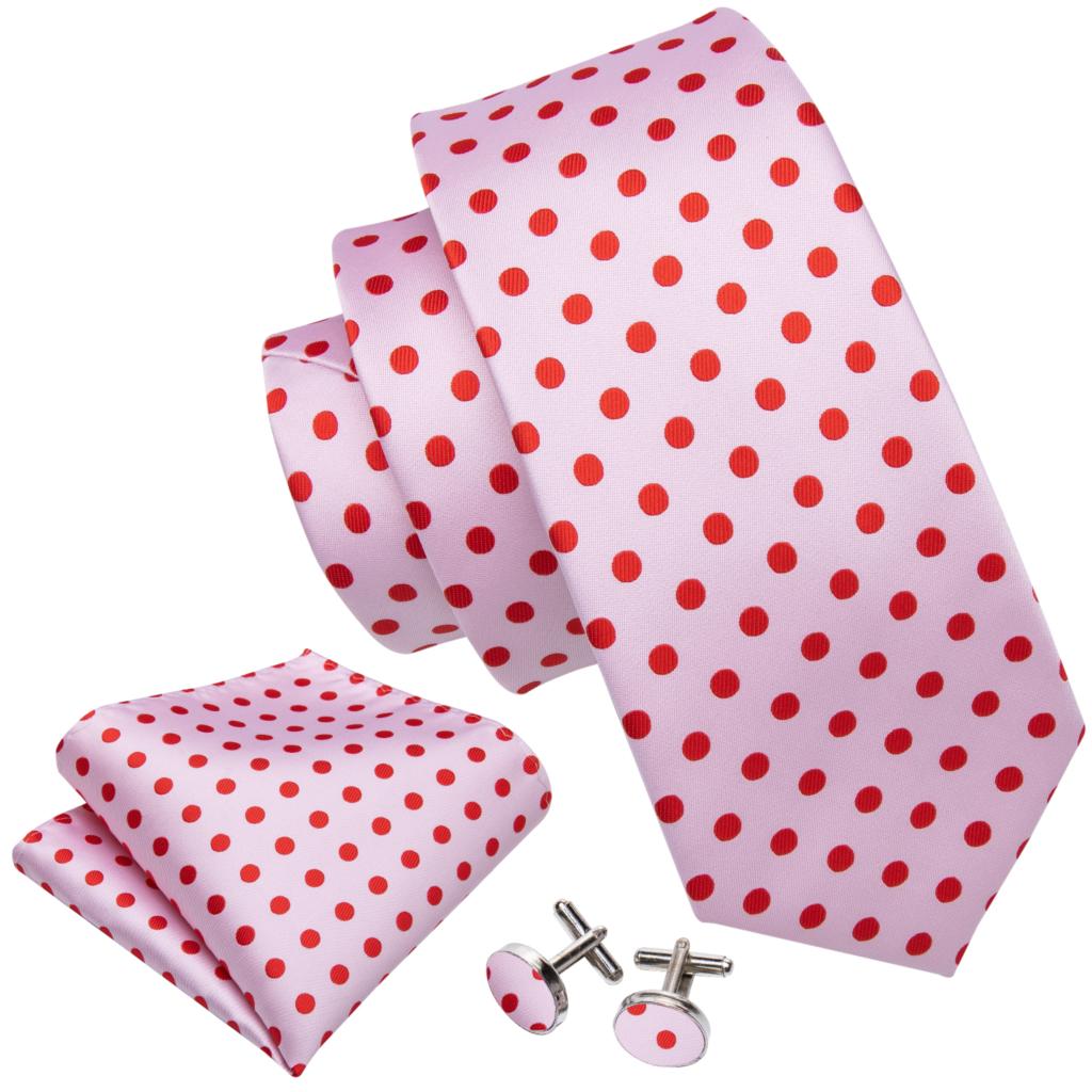 Rosa prikk menn glipper brosje sett 100%  silke glipper glipper lommetørkle barry.wang glipper sett gs -5226 bryllup glipper til menn