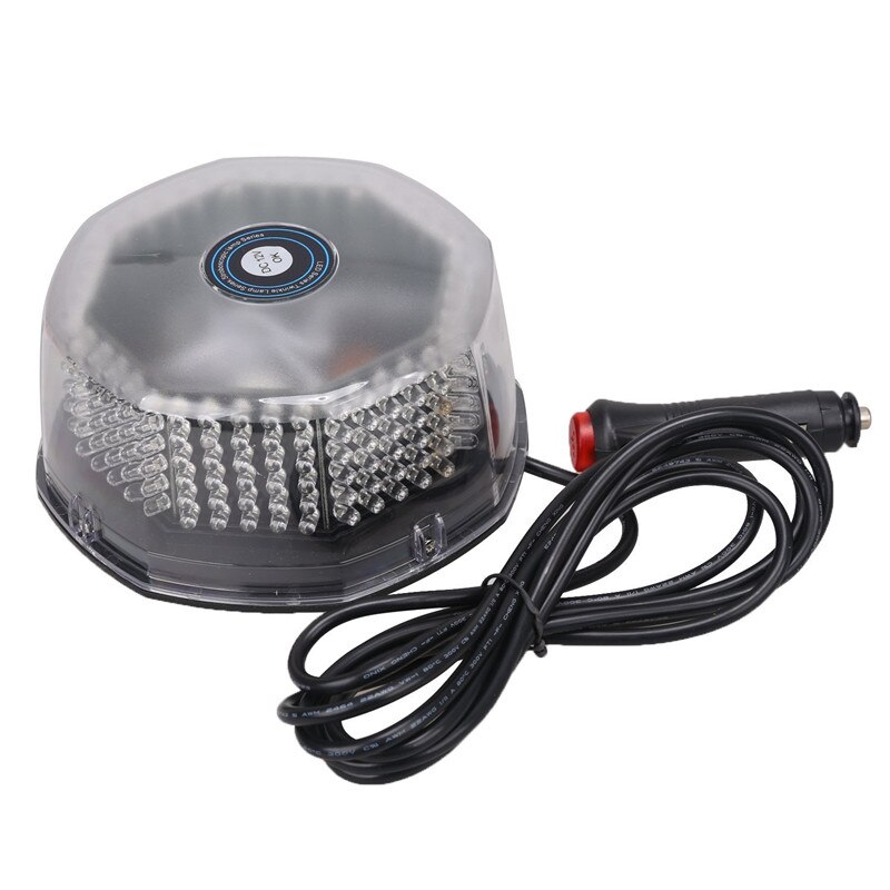 Amber Red Blue 12V Car LED Emergency Flashing lights Police Strobe Warning light beacon Vehicle safety signal lamp: 240 LED Light / Red and White