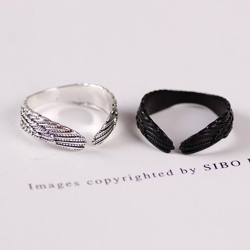 Charm Vrouwen Vleugels Ringen Metal Silver Kleur Romantisch Meisje Pterodactyl Ring Voor Partij Dames Mode Mannen Sieraden