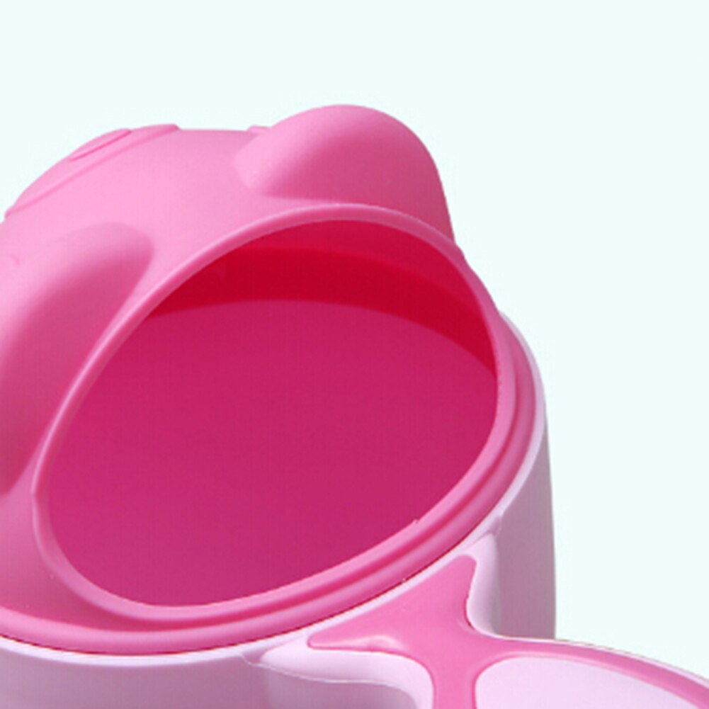 Xampu infantil para banheiro chuveiro de bebê, xícara de enxágue com desenho de urso para lavar o cabelo, novo colher