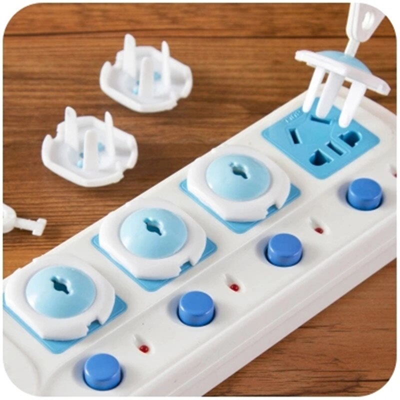 6 PC Children Security Anti Electric Shock Socket Protective Cover Baby Anti Electric Plug Protective Cover