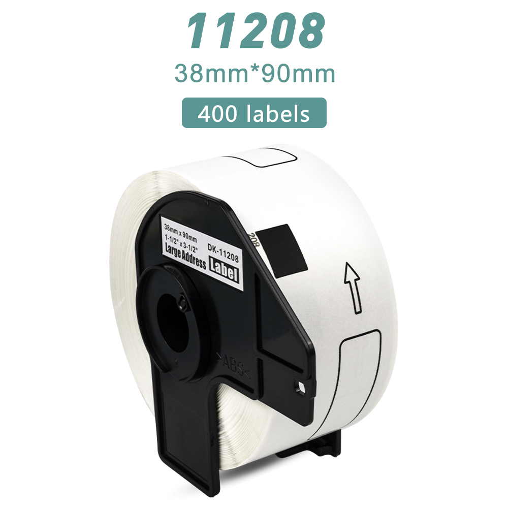 Thermal Label Printer Paper Label Roll DK 22205 22210 11208 11209 11201 DK11202 DK11204 Compatible Brother Labeller QL500 QL570: 11208
