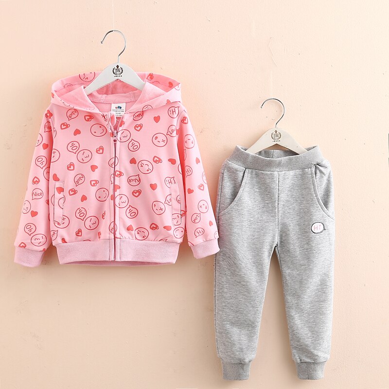 Abbigliamento per bambini abito per bambini felpe con cappuccio per ragazza capispalla felpa pantalone set di abbigliamento per bambini primavera autunno ragazza tuta abbigliamento sportivo: 4T-NO110