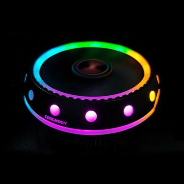 Coolmoon Rgb Cpu Koeler Heatsink Led 12V Voor Amd Pc Processor Desktop Cooling Radiator