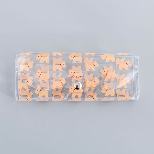 1 PCS Cartoon Cute Travel Transparent PVC Eye Glasses Cosmetic Makeup Earphone Organizer Bag Case: 12