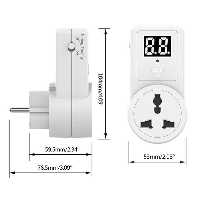 G32A Electric Digital Countdown Timer Switch Time Control Telephone Battery Electric Vehicle Charging Countdown Timer Socket