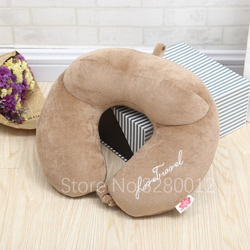 La mejor almohada De viaje en forma De U De rebote lento para el cuello, soporte para el cuidado De la salud Cervical, almohadas De viaje sólidas para avión, oficina y sueño