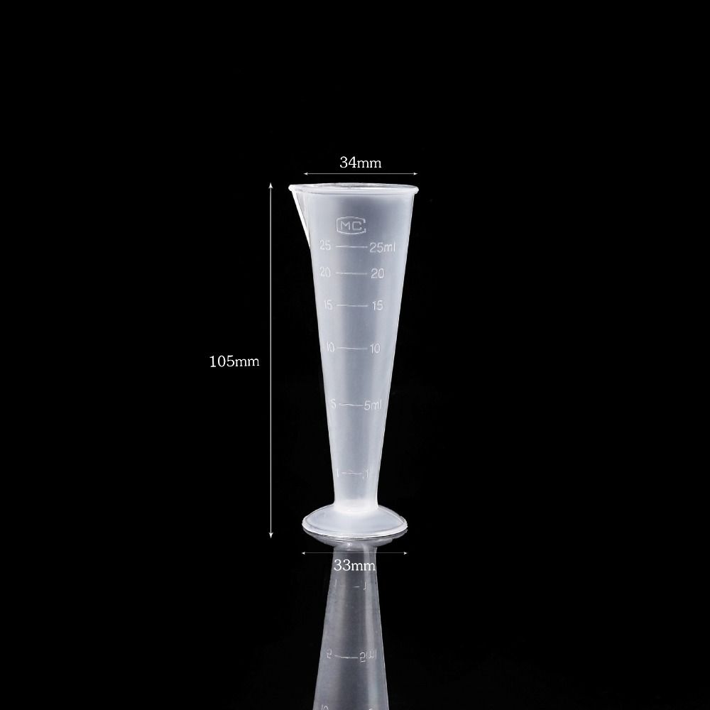 Vaso de medición graduado de plástico de gran capacidad, vaso de laboratorio transparente con tapa, taza mezcladora transparente, cocina y horneado: Oro