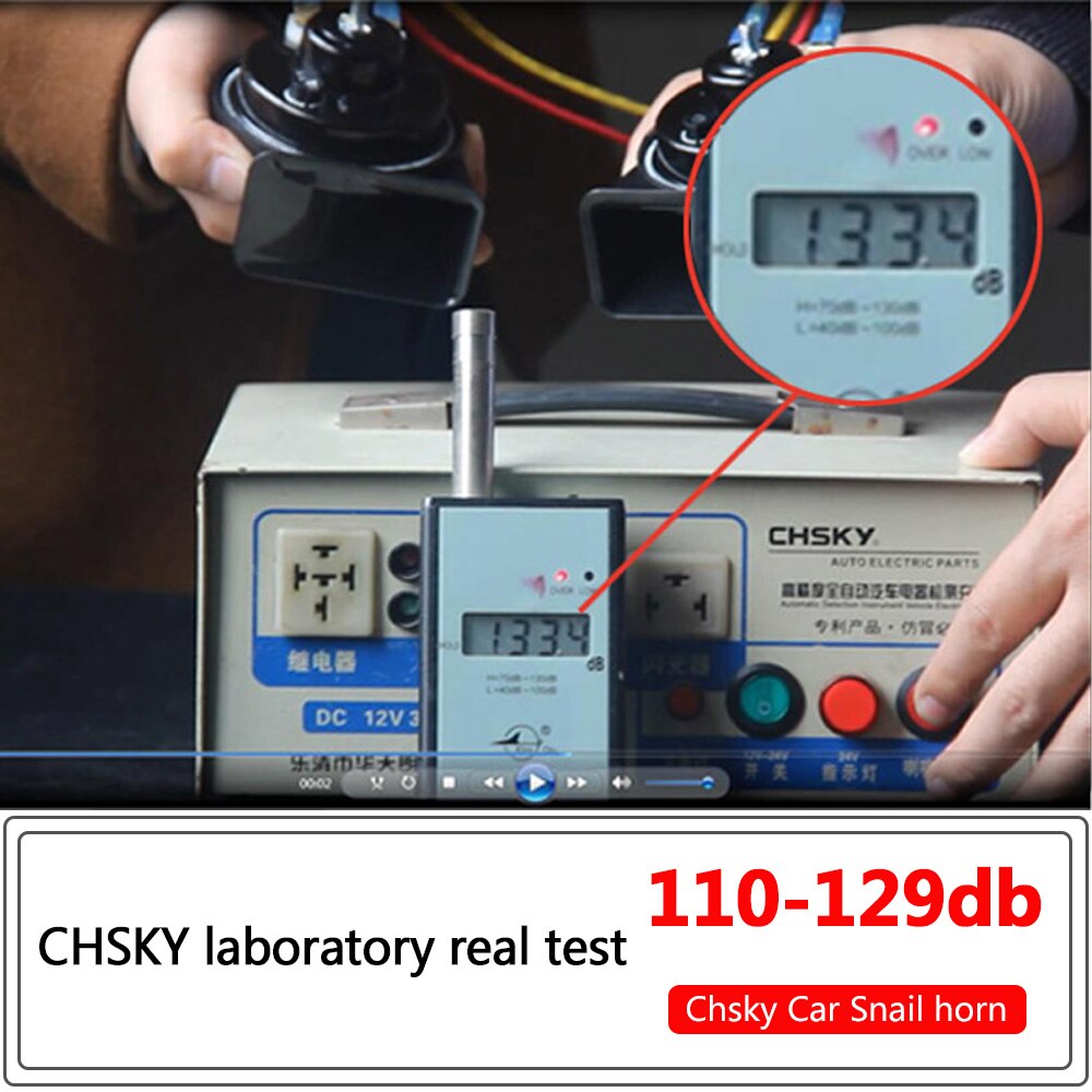 CHSKY-Klaxon de voiture à Klaxon en forme d'escargot, pour KIA Sportage , 12V, bruit 110-129db, décoration de voiture, longue durée, haute et basse