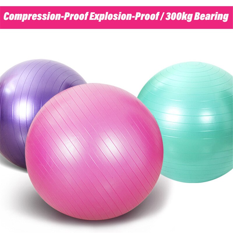 Yoga Ball Diameter 55CM Fitness Ball Matte Explosion-Proof Environmental Protection Thickening Health And Fitness Exercise Ball