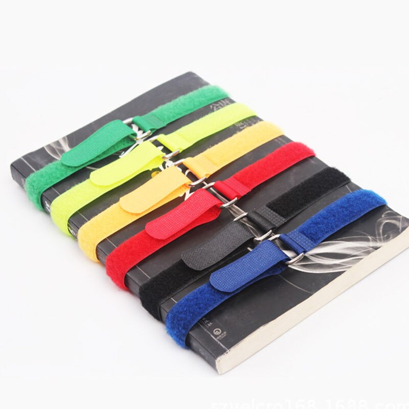 10pcs/set Reusable Fishing Rod Tie Holder Strap Suspenders Fastener Hook Loop Cable Cord Tie Belt Fishing Tackle Box Accessories