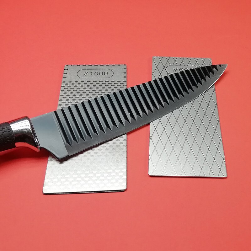 Diamond Knife Sharpening Stone Knife Sharpener Fixed angle sharpener 150x63x2.5mm Grit 400 600 1000 1200 Angle guide