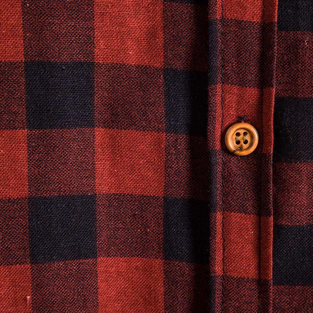 Red And Black Plaid Shirt Men Shirts Summer Chemise Homme Mens Checkered Shirts Long Sleeve Shirt Men Blouse#G30