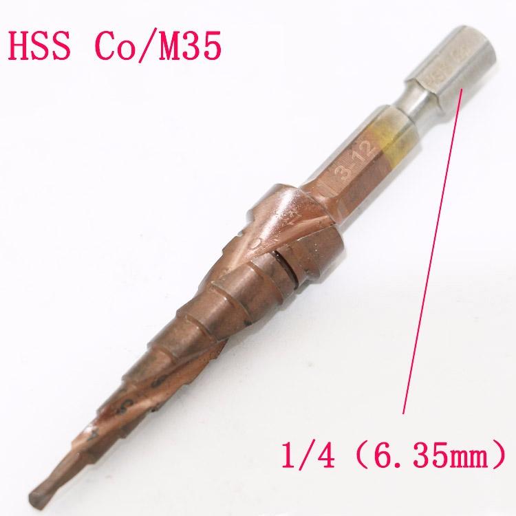 3-12 Hss-Co M35 Staal Stap Cone Titanium Coated Boor Cut Tool Set Hole Cutter Voor zachte Metalen