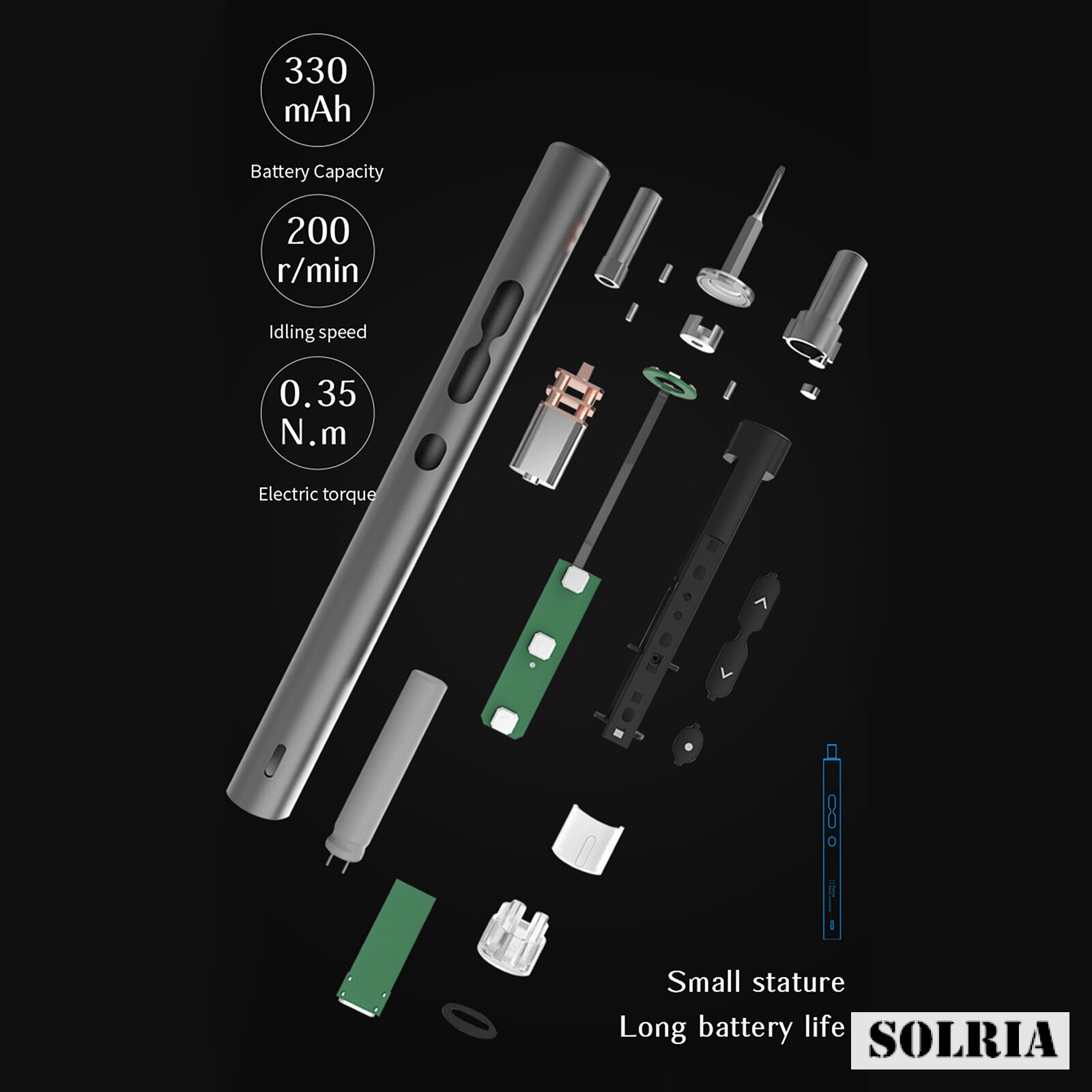 28 in 1 Electric Screwdriver Set with LED Digital Screwdriver-Mobile Phone, Computer, Game Console, Electronic Repair Tool Kit