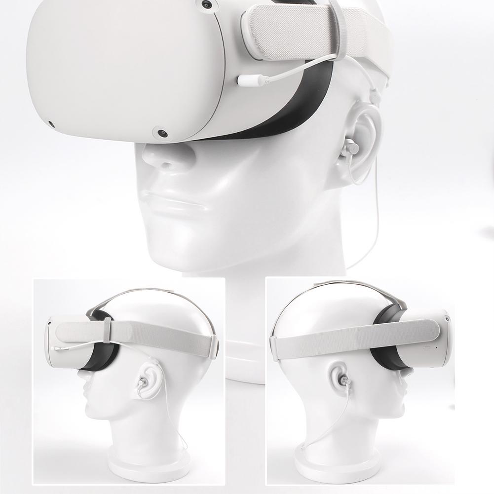 Écouteur filaire pour Oculus Quest 2 VR casque écouteurs intra-auriculaires pour Quest2 avec bouchons en Silicone S/M/L accessoires de réalité virtuelle