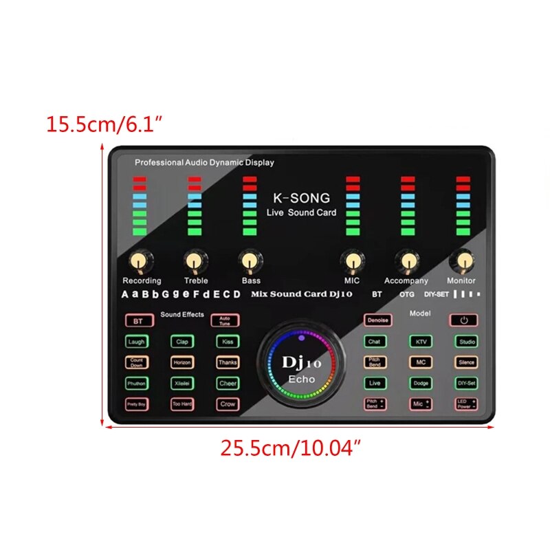 Professionele Aanpassen Stereo Geluid Kaarten Board Mixer Schudden Live Apparatuur Professionele Elektrische Aanpassing Tone