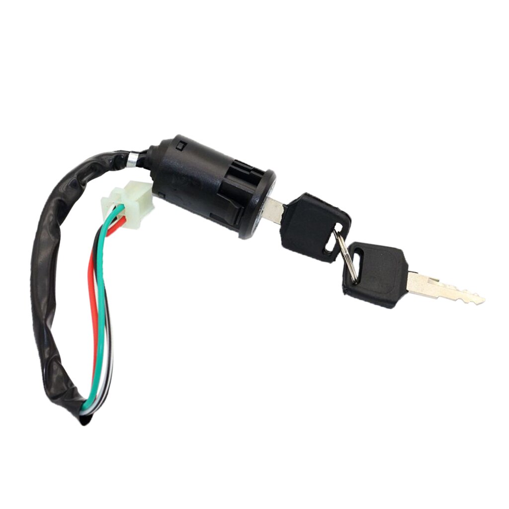 1 Set ATV Ignition Key Switch Universal 4 Wires Ignition Keys Start Switch Lock Key For 50/110/125/250cc PIT Quad Bike ATV