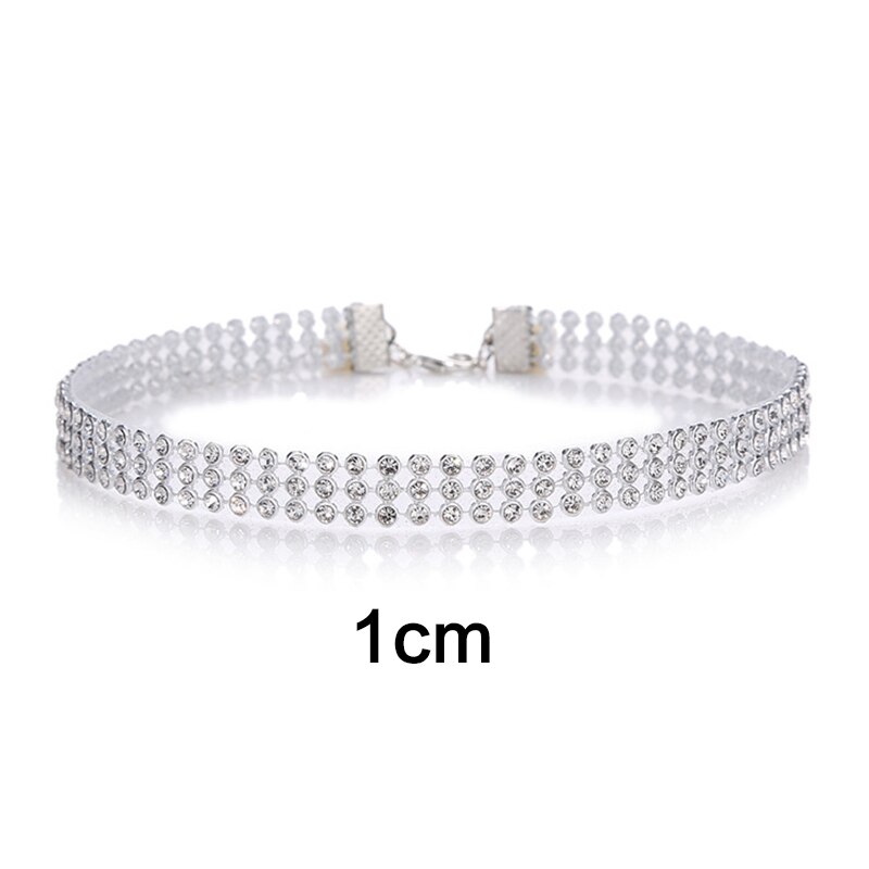 Europäischen Stil Frauen Bündeln Nacken Element Halskette Schmuck Punk Hüfte hüpfen Halsband Halskette Inlay Strass Kragen