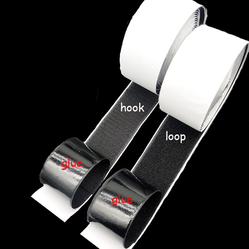 5 Meters/roll self-adhesive velcros hook and loop fastener tape adhesive velcros magic strap sticker velcros adhesive Glue DIY