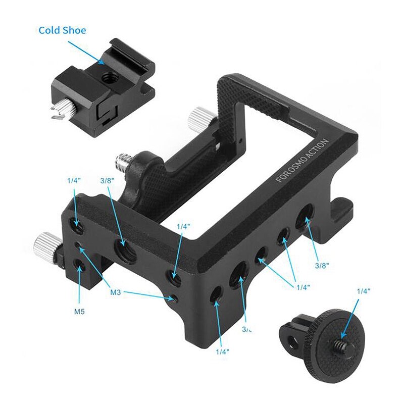 DJI Osmo Action Camera Protective Case - Aluminum Alloy Frame Housing