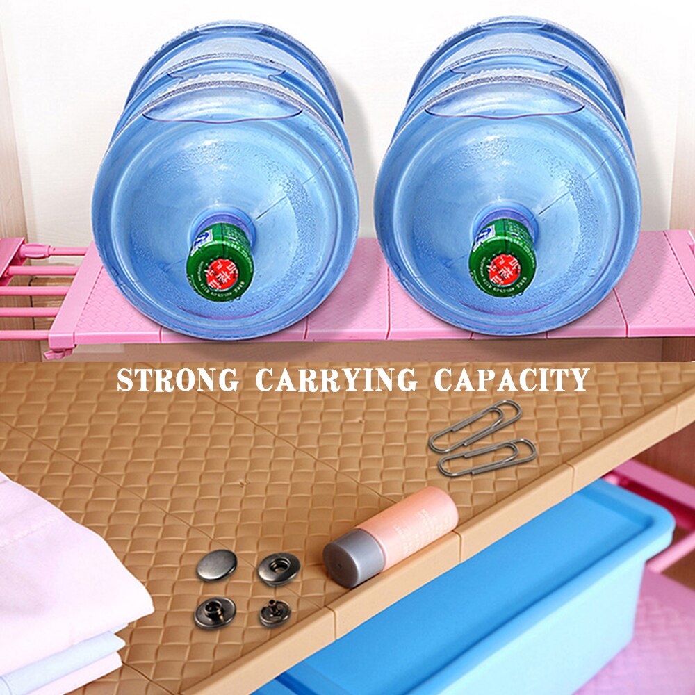 Adjustable Closet Organizer Storage Shelf Wall Mounted DIY Kitchen Rack Space Saving Wardrobe Decorative Shelves Cabinet Holders