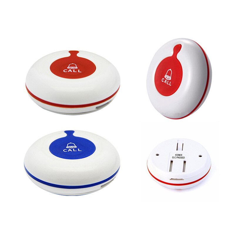 10pcs 433.92mhz Waterproof Wireless Service Calling System Restaurant Buzzer Table Bell Waiter Call button K-O1