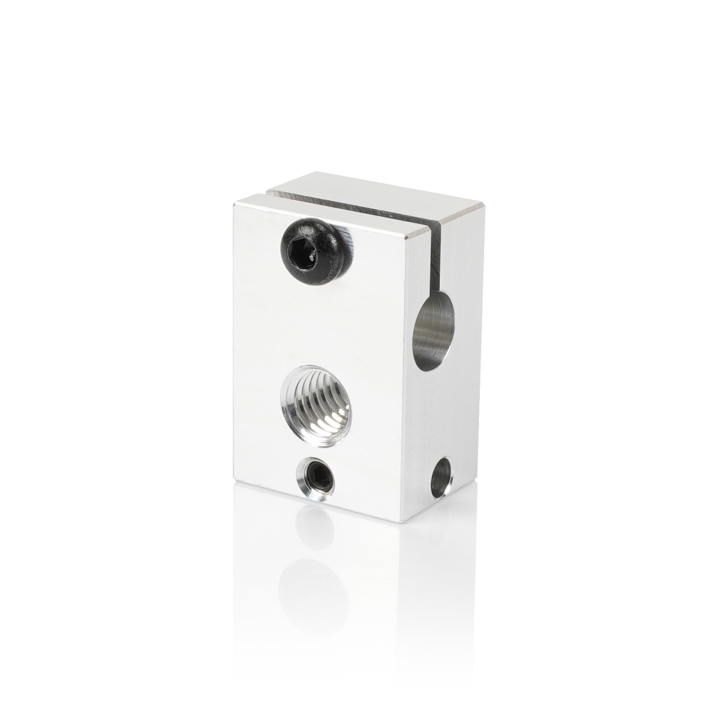 Extrudeuse J-head Hotend pour imprimante 3D, 1 pièce, blocs chauffants, cuivre plaqué laiton, aluminium, E3D V6 metropolitan nights, PT100 E3D V6: Rouge
