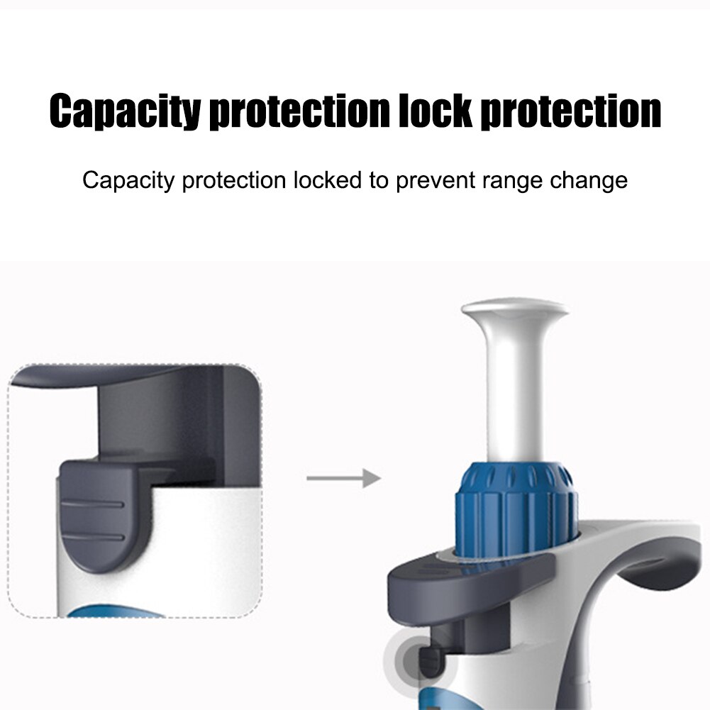 Pipettor Single Channel Adjustable Volume Micro Pipettes Lab Liquid Transfer Pipettes Tool 10/1000ul J99Store