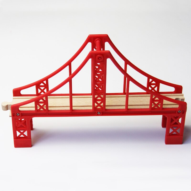 Eisenbahn Brücke Serie Holz Szene Track Zubehör Geeignet für Brio Magnetisch Holz Eisenbahn Zug