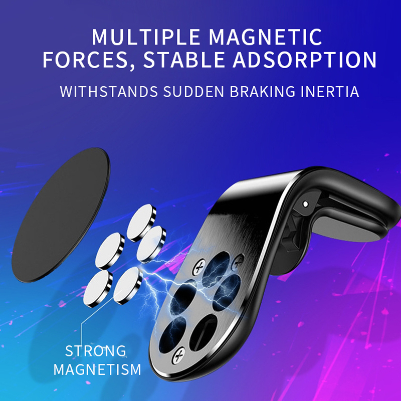 Metall Magnetical Auto Telefon Halter Mini Air Vent Clip Montieren Magnet Mobilen Ständer Für iPhone XS Max für Xiaomi Smartphones in Auto