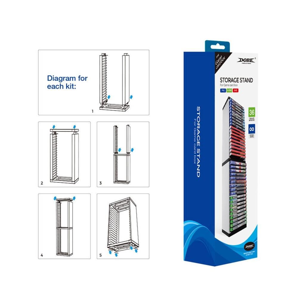 PS5 Host Storage Box PS 5 Game Disc Double-Layer Box Disc Tray Storage Bracket Playstation 5 Accessories P S5 Holder