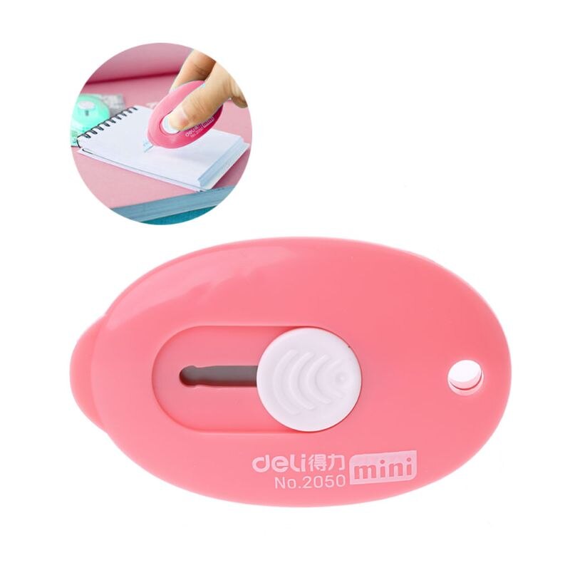 Random Color Mini Utility Knife Box Cutter Retractable Razor Blade DIY Tool WXTA