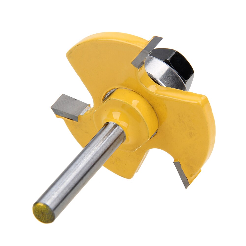 Freesset met 2 pc schachten, messing en groefverbinding, 3/4 " houtsnijgereedschap