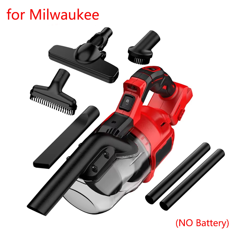 För milwaukee led sladdlös elektrisk dammsugare 5 in 1 bärbart hemmabruk industriellt rengöringsverktyg för milwaukee 18v batteri: Default Title