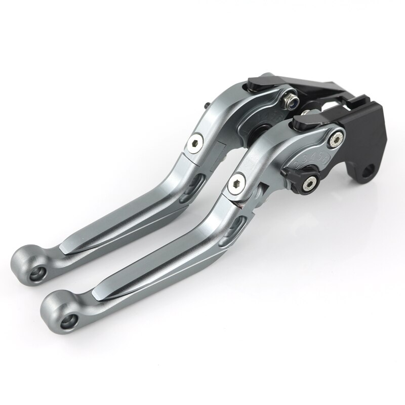 Palancas de freno de embrague para Yamaha Tenere 700, palancas de freno CNC plegables y ajustables, accesorios de aluminio extensibles para motocicletas: Titanium