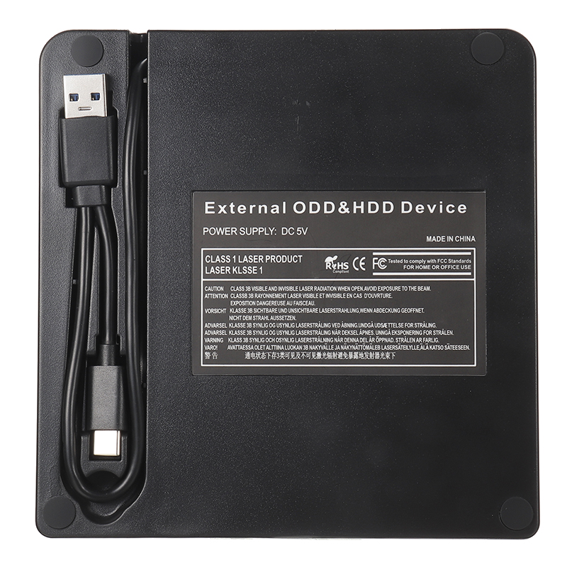 Puhiks-Unidad óptica multifuncional para ordenador portátil, dispositivo delgado externo con USB 3,0, grabador de DVD/CD, 1 unidad