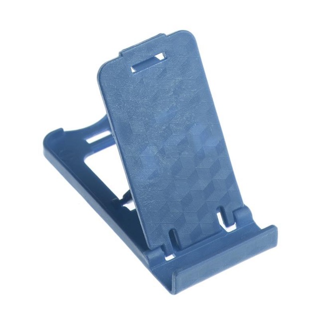 Soportes para teléfono móvil ajustables soporte de montaje portátil bastidores de almacenamiento soporte de mesa multifuncional para iPhone 7 6 5: Blue