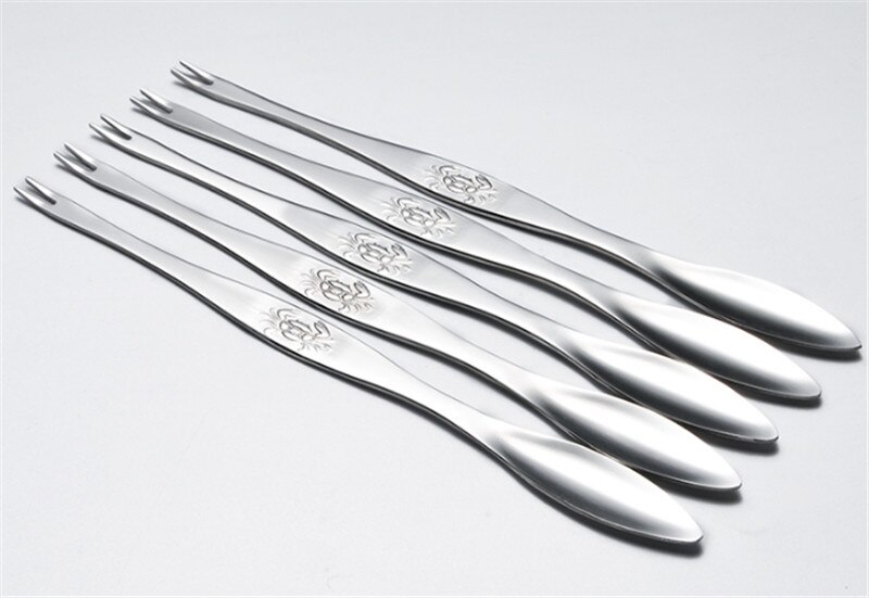 304 rostfritt stål krabba formgjuten snabb skaldjur hummer knäcke fisk och skaldjur verktyg klipp nål gaffel plockar tång mutter set