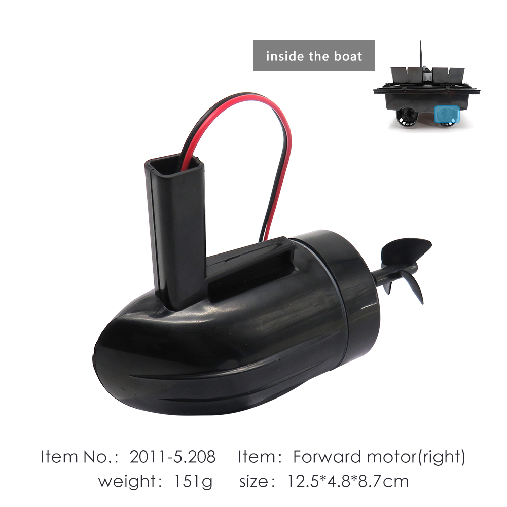 Flytec – moteur de bateau à appâts Original officiel, forte puissance, pièces de moteur avant et arrière avec hélice à 3 pales: green