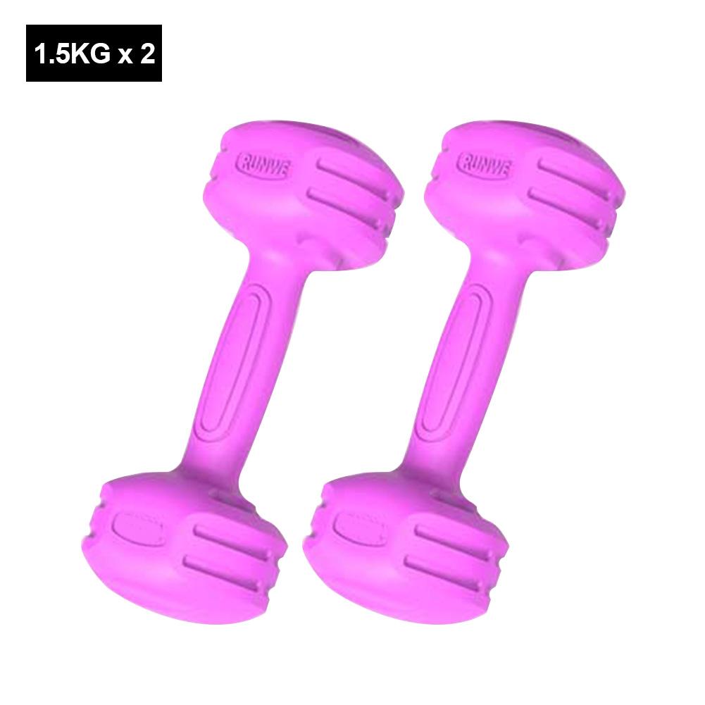 1 Pair Fitness Workout Dumbbells Chrome Strength Exercise Dumbbells Mute Dumbbell Arms Back Core Equipment Tools
